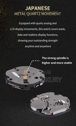 Naviforce Men Analog Digital Chronograph Leather (Yellow)
