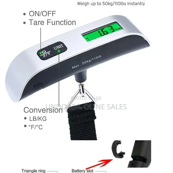 50kg 10g Digital Scale Electronic Balance Pocket Luggage