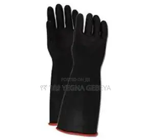 Sun Black Rubber Work Gloves
