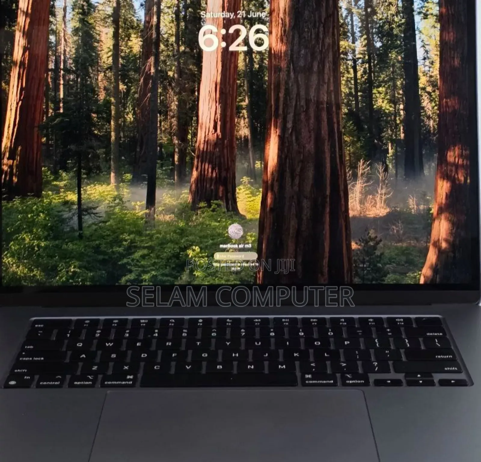 New Apple MacBook Air 2024 M3 15-Inch 8GB Intel Core M3 SSD 256GB