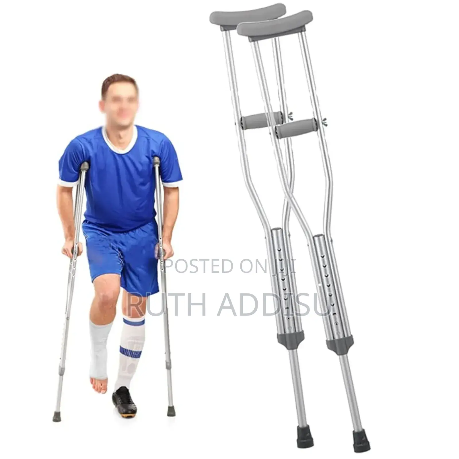 Crutches與日axillary Crutches以前bilateral Crutches Axillary