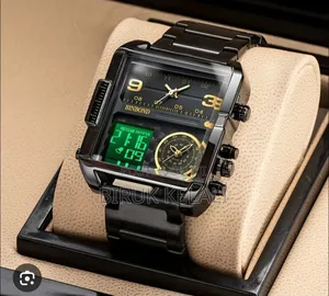 Rolex Square Quartz Full Black Men's Watch