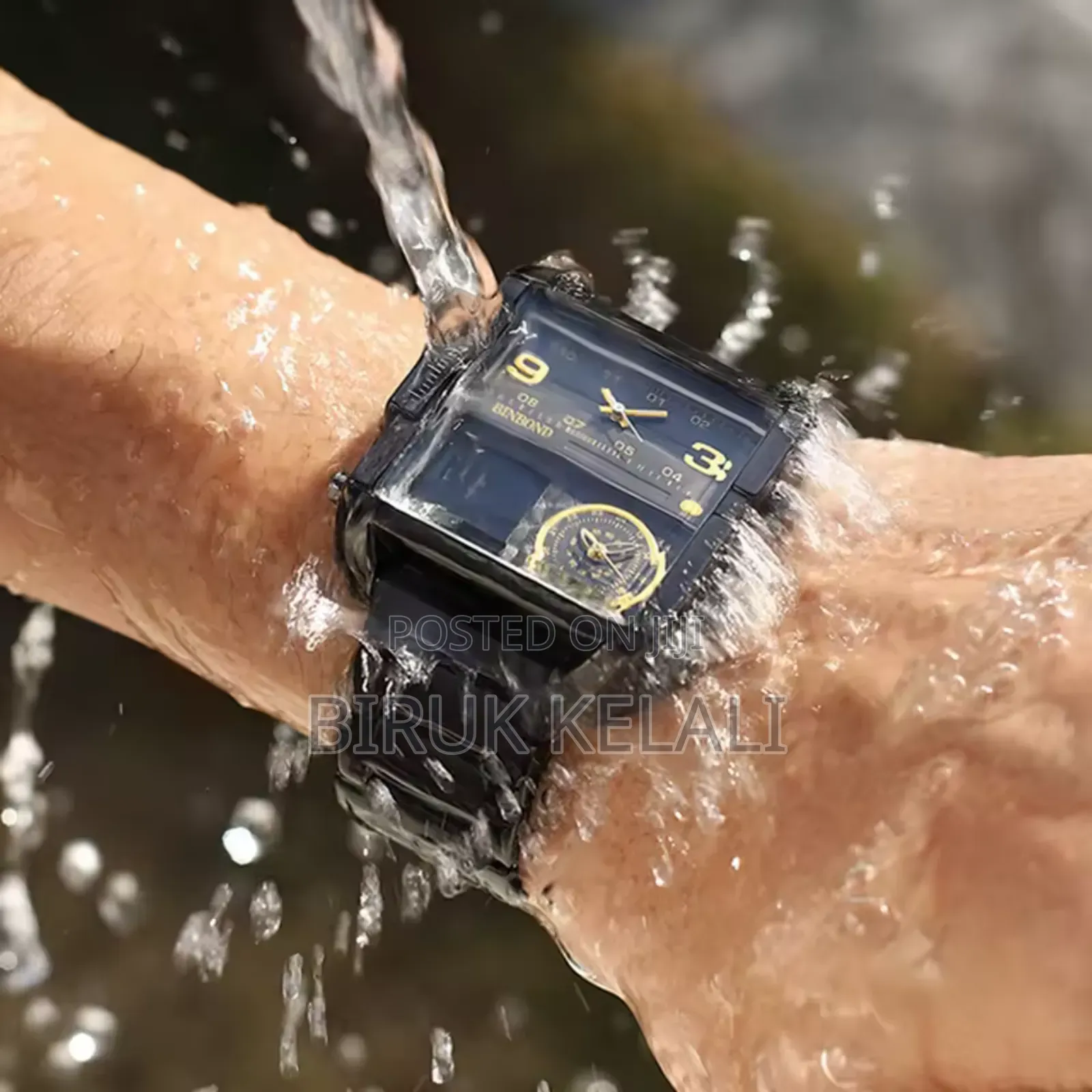 Rolex Square Quartz Full Black Men's Watch