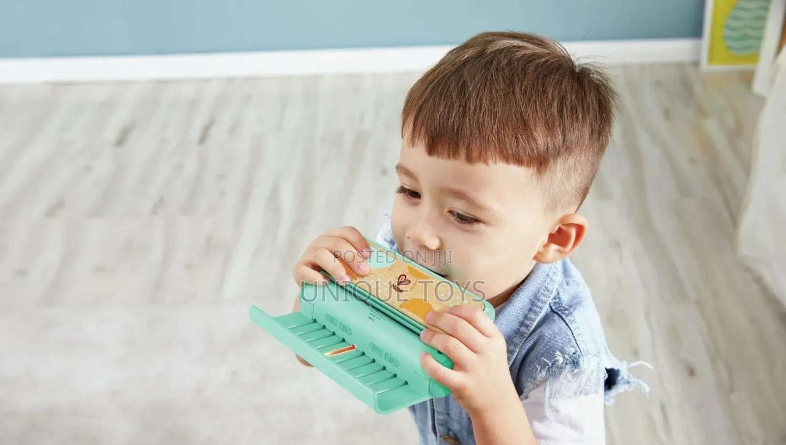 Wooden Unique Learn With Lights Harmonica