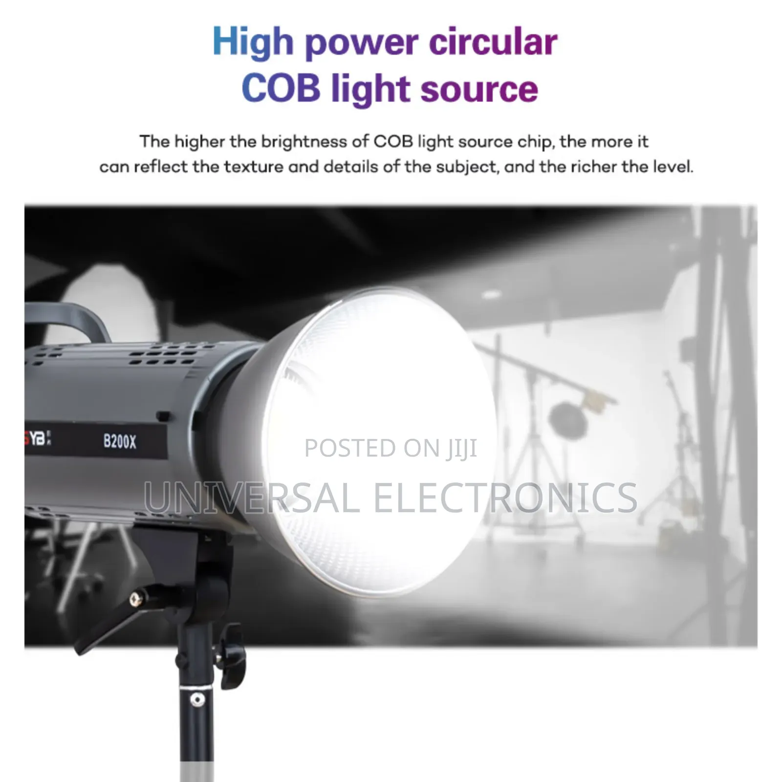 Pro Video Rechreagble Spot Light for Studio Youtube