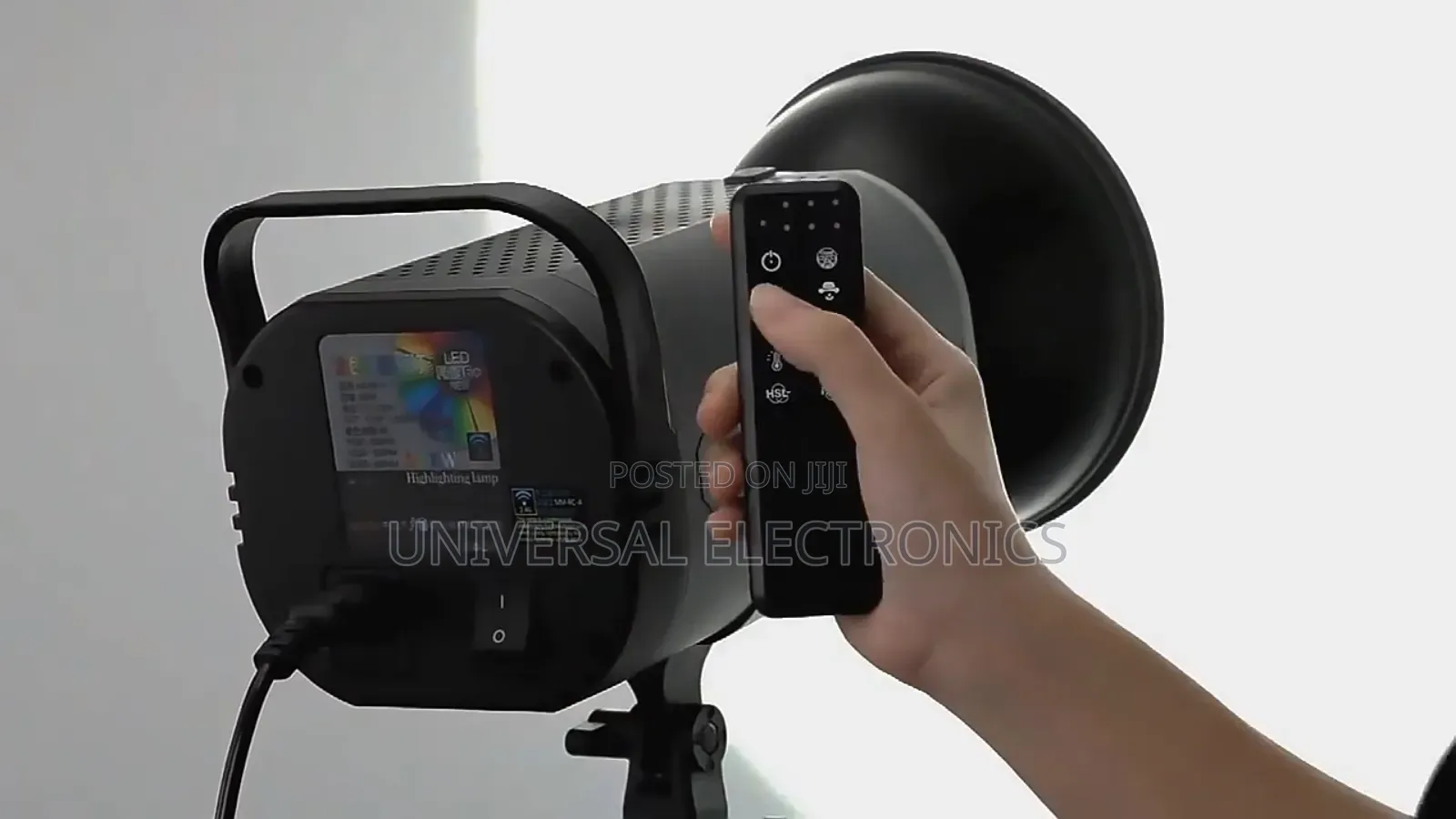500 Watt RGB Studio Highlight Spot Light–Dimmable + Remote