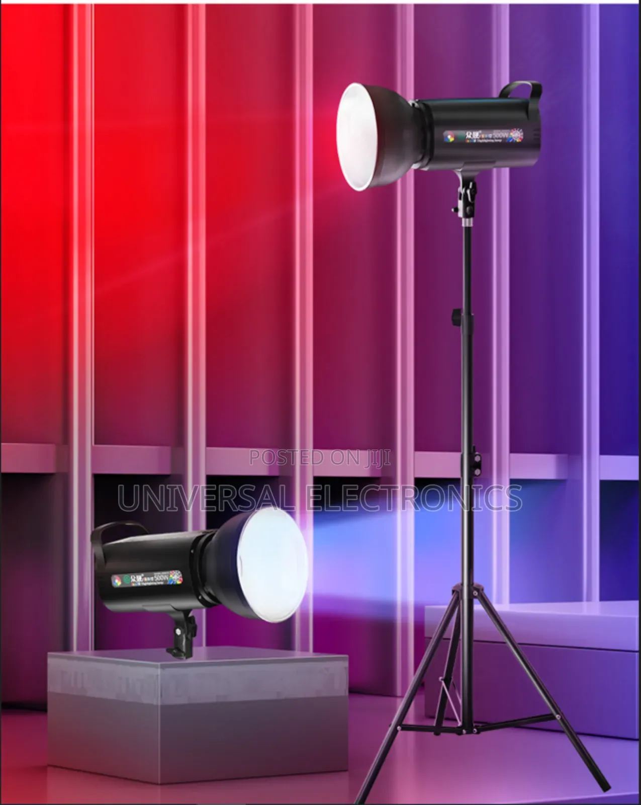 High Power Color Adjustable 500 Watt Spot Light 2.4g Remote