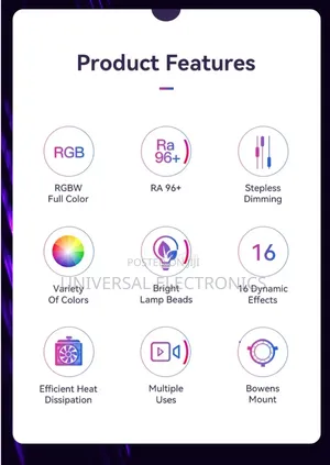 500 Watt High Power RGB Spot Light (Ra 96+) Dynamic Effect