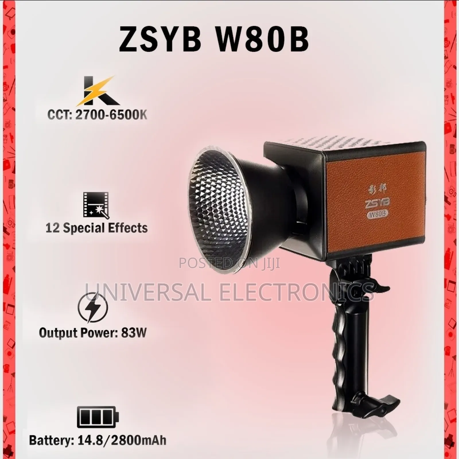 Cri 97+ Accuracy Handheld Film Spot Light