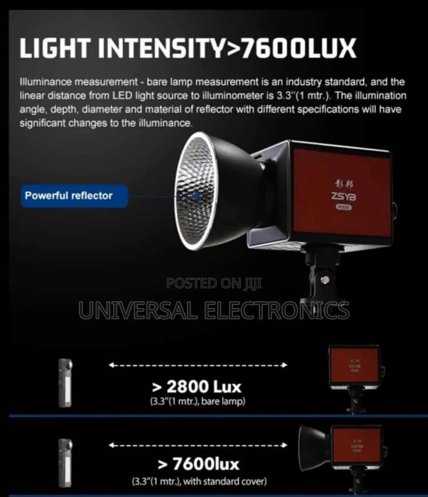 Portable 80w Rechargeable Video Handheld Spot Light Bi‐Color