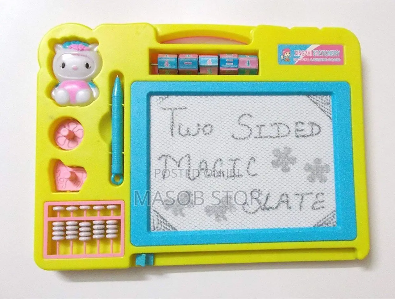 Double Sided Whiteboard Blackboard / ለልጆች የፅሕፈት ማለማመጃ