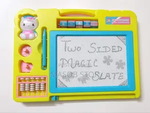 Double Sided Whiteboard Blackboard / ለልጆች የፅሕፈት ማለማመጃ