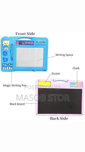 Photo - Double Sided Whiteboard Blackboard / ለልጆች የፅሕፈት ማለማመጃ