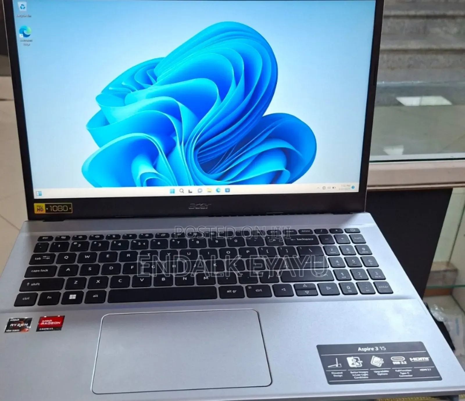 New Laptop Acer Aspire 3 16GB AMD Ryzen 7 SSD 512GB