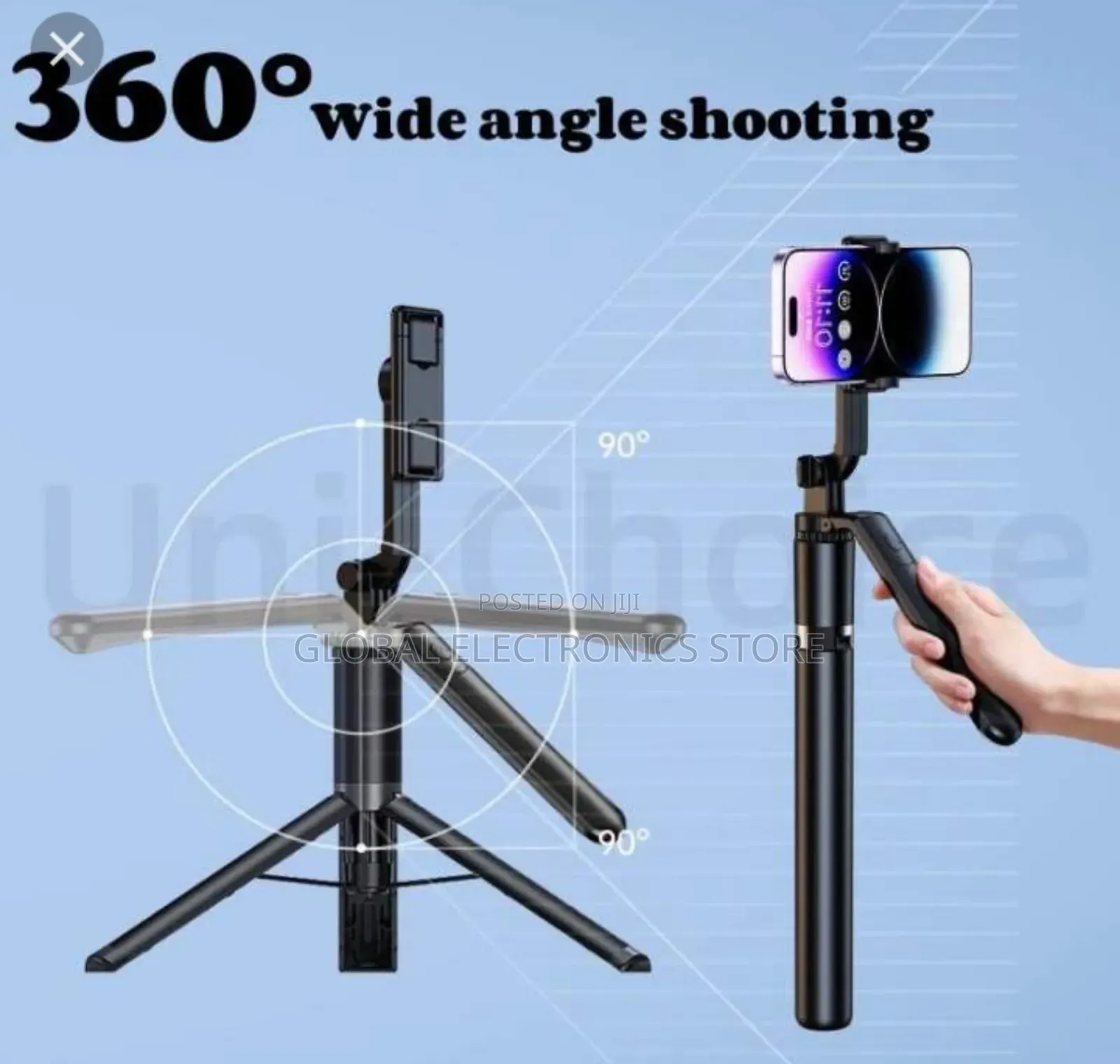 4-Axis Selfi Stick Tripod 1.7 Meter for Phone and Canera