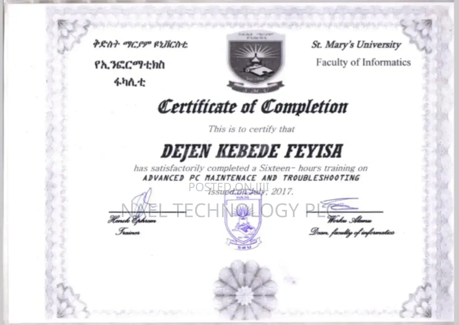 CCTV Technicians and Network Engineer