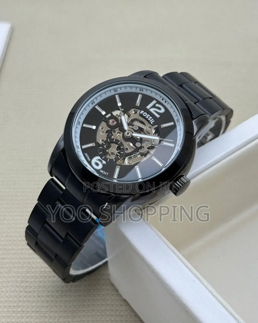 Fossil Skeleton Dial Automatic Watch