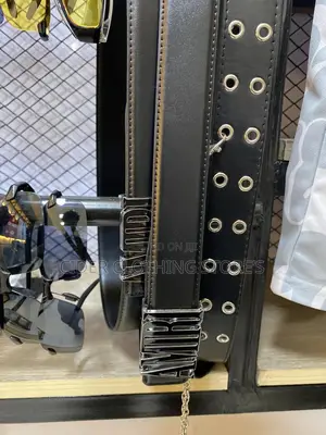 Men's Amiri Core Logo Buckle Belt