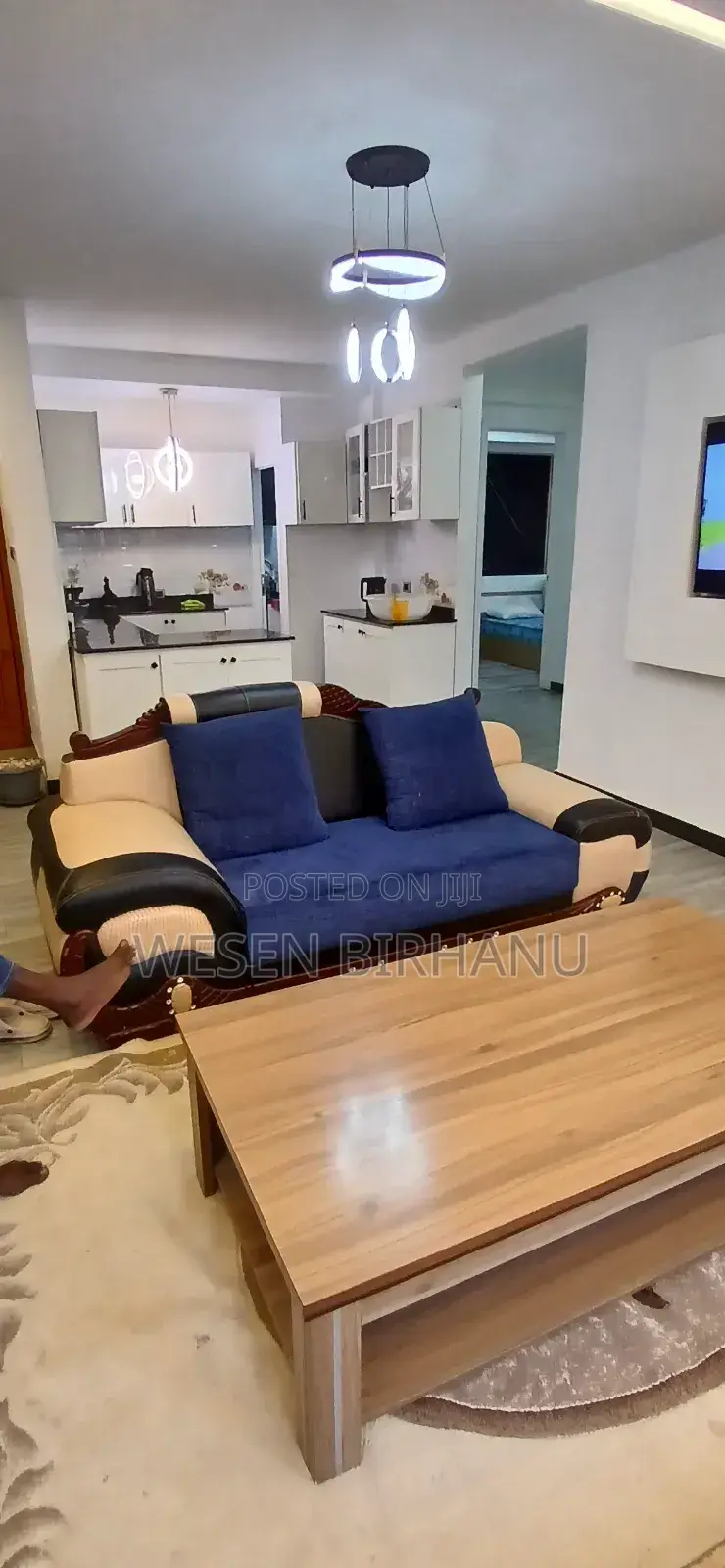 Furnished 3bdrm Apartment in የ ግል አፐርትመንት, Addis Ketema for rent