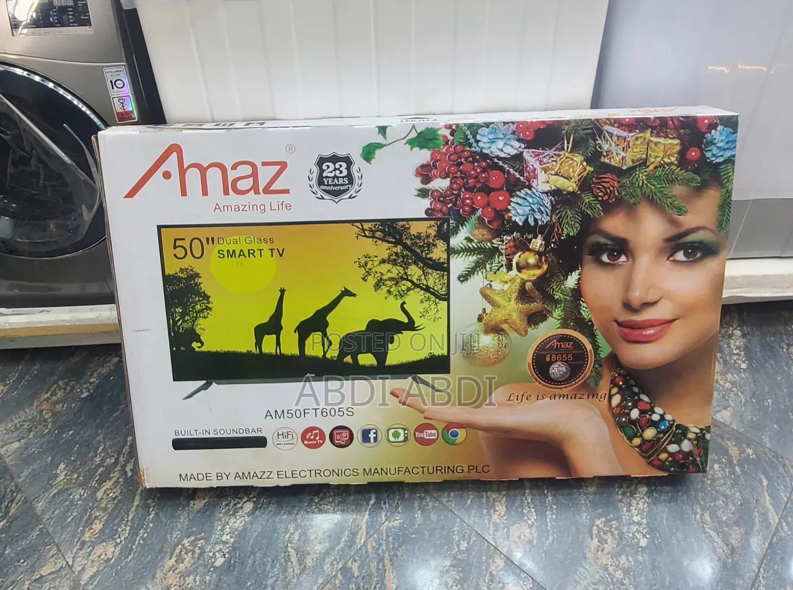Amaz 50 Inch Smart Doubel Glass