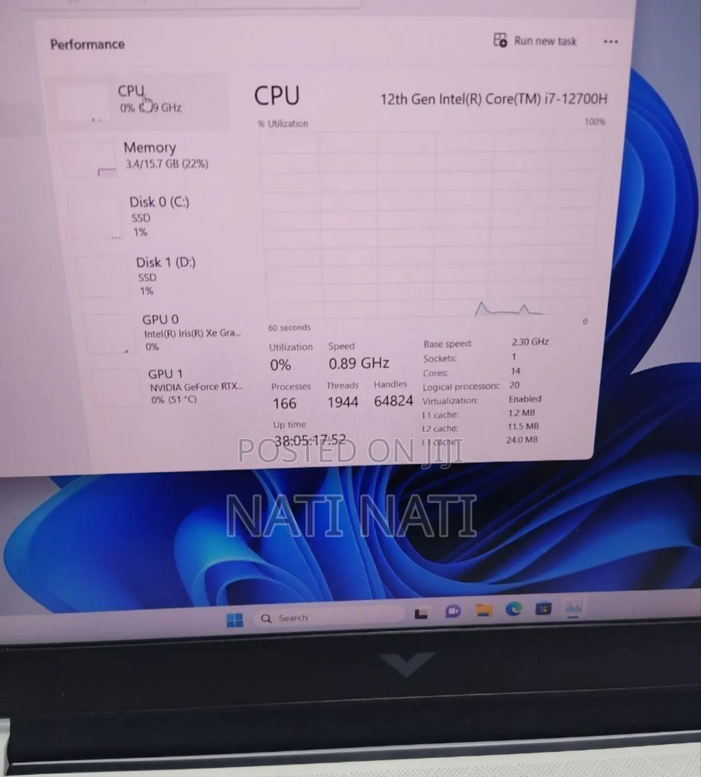 New Laptop HP Victus 15 16GB Intel Core I7 SSD 512GB