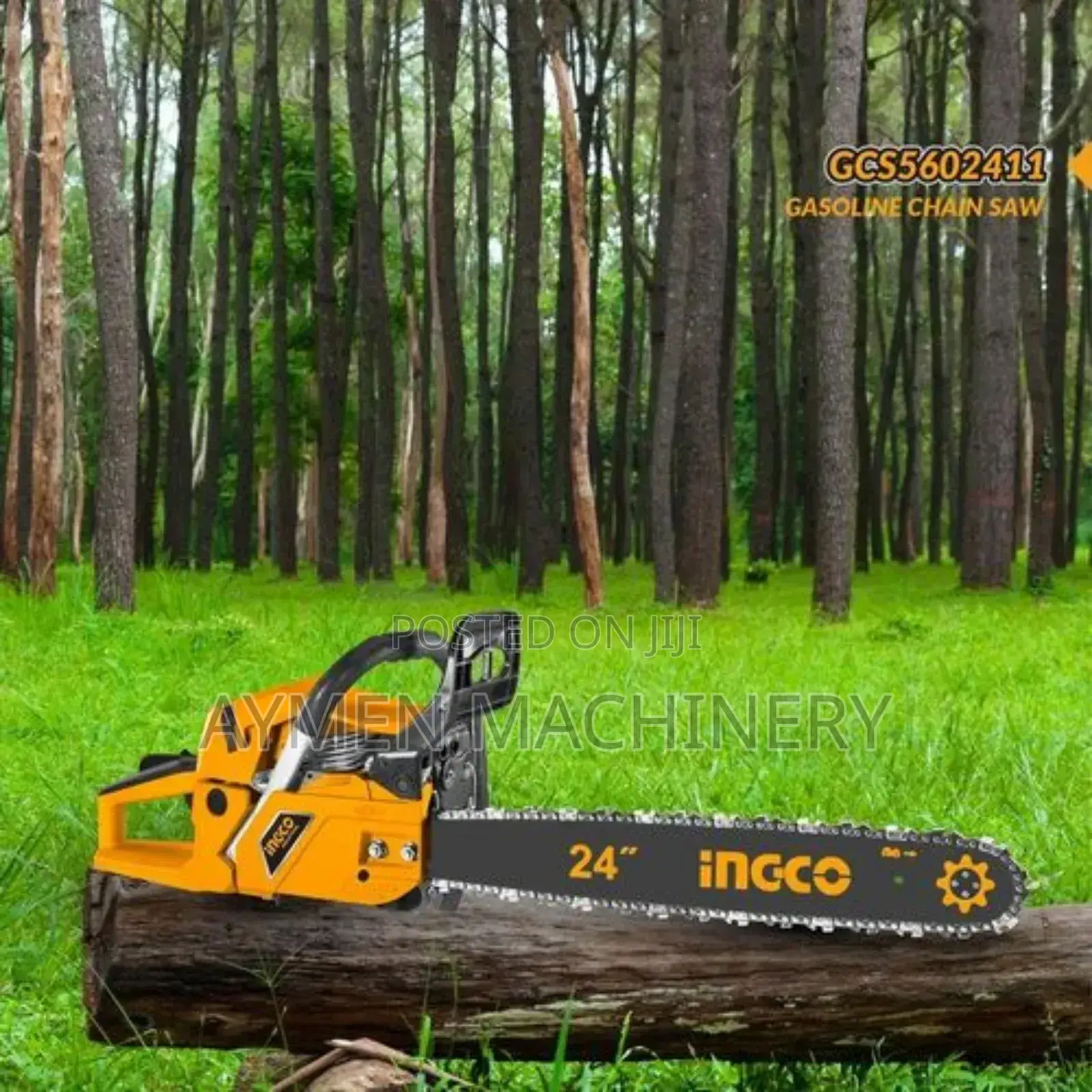 Ingco Chainsaw 24" 62cc ግንድ መሠንጠቂያ