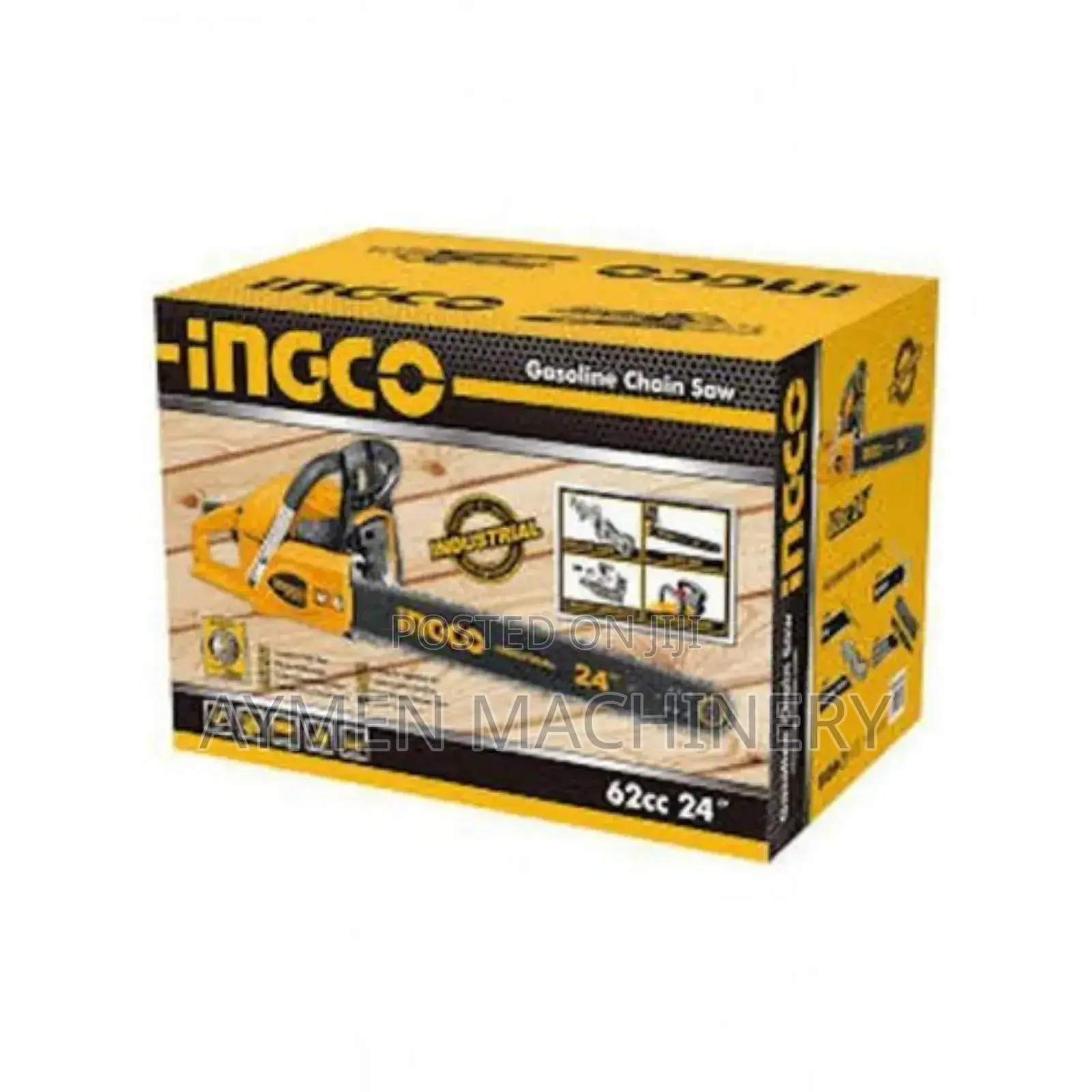 Ingco Chainsaw 24" 62cc ግንድ መሠንጠቂያ