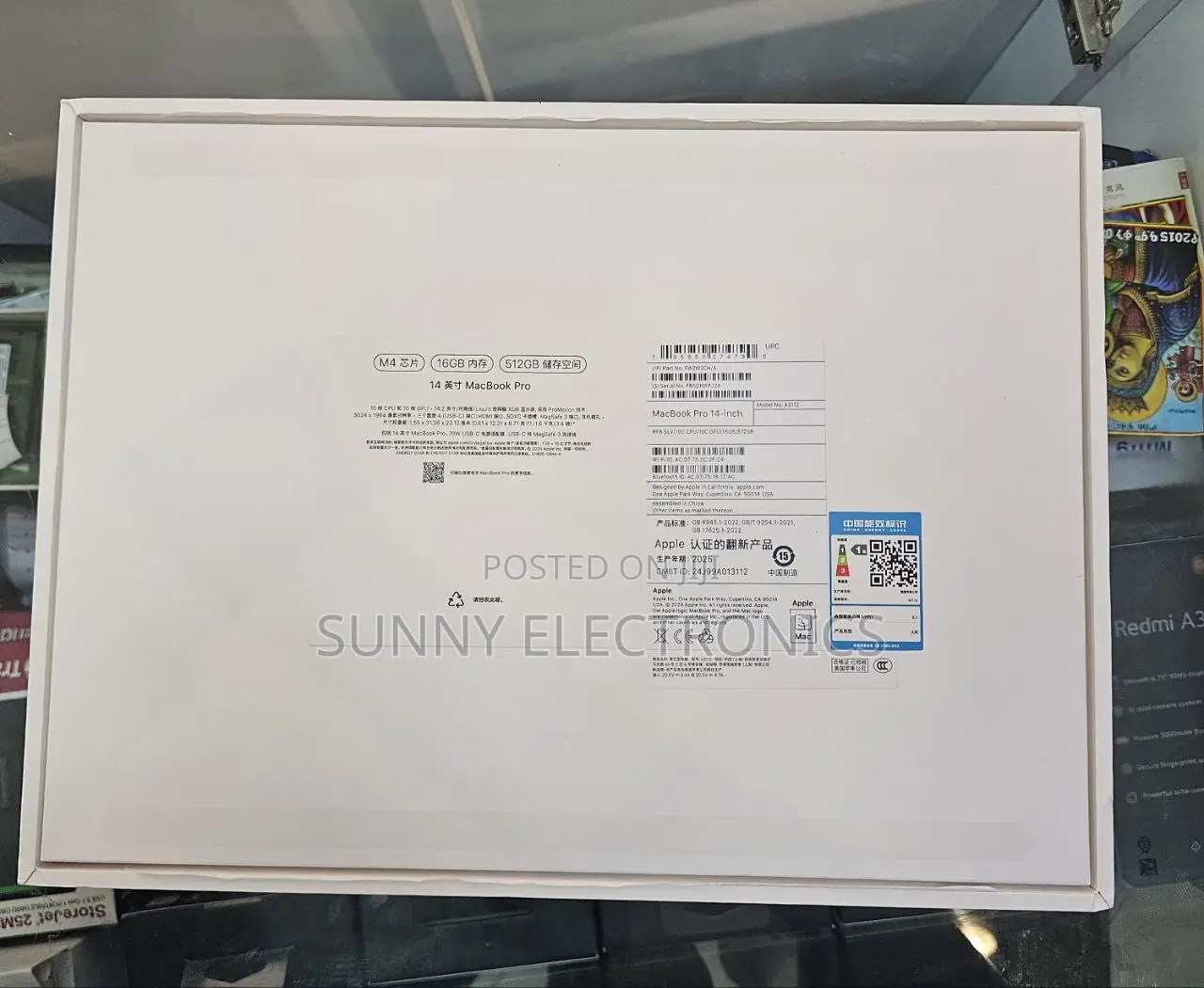 New Apple MacBook Pro 2024 M4 14-Inch 16GB Apple M4 Pro SSD 512GB