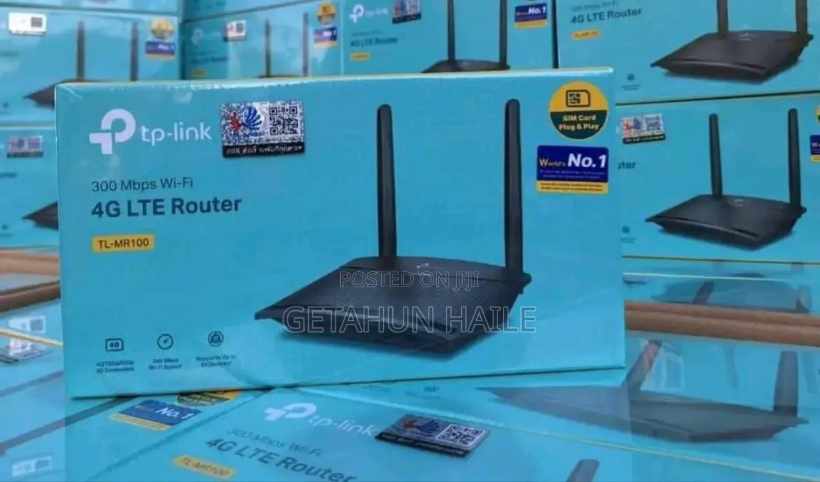 Tp-Link Tl-Mr100 4g Router (4g Simcard Lan Cable Internet)