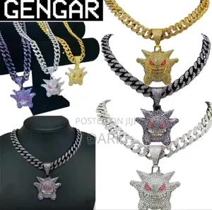 Photo - Gengar Pendant Necklace – Gold/Silver/Purple (New)