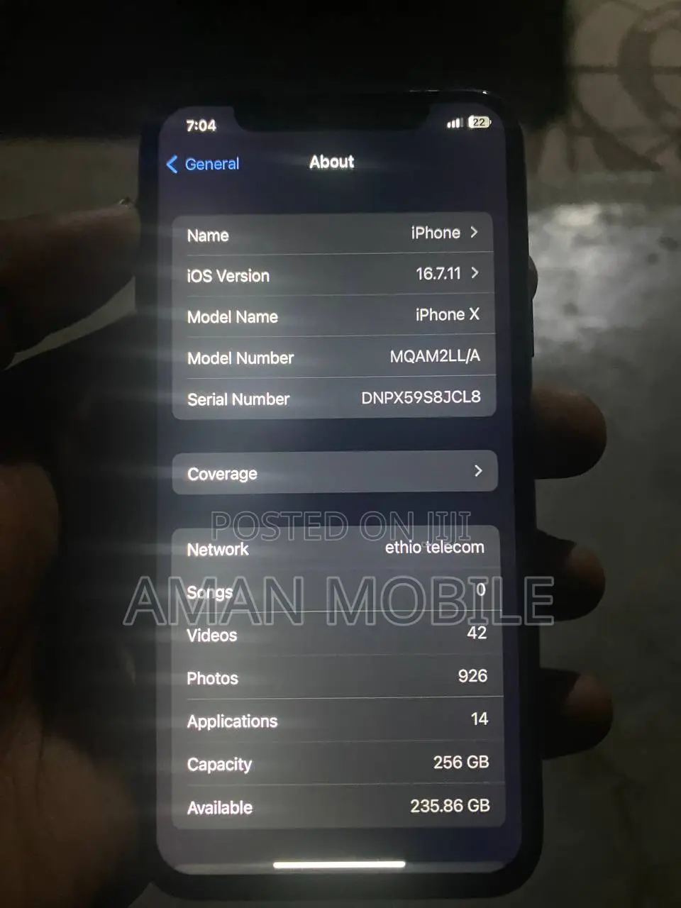 Apple iPhone X 256 GB White