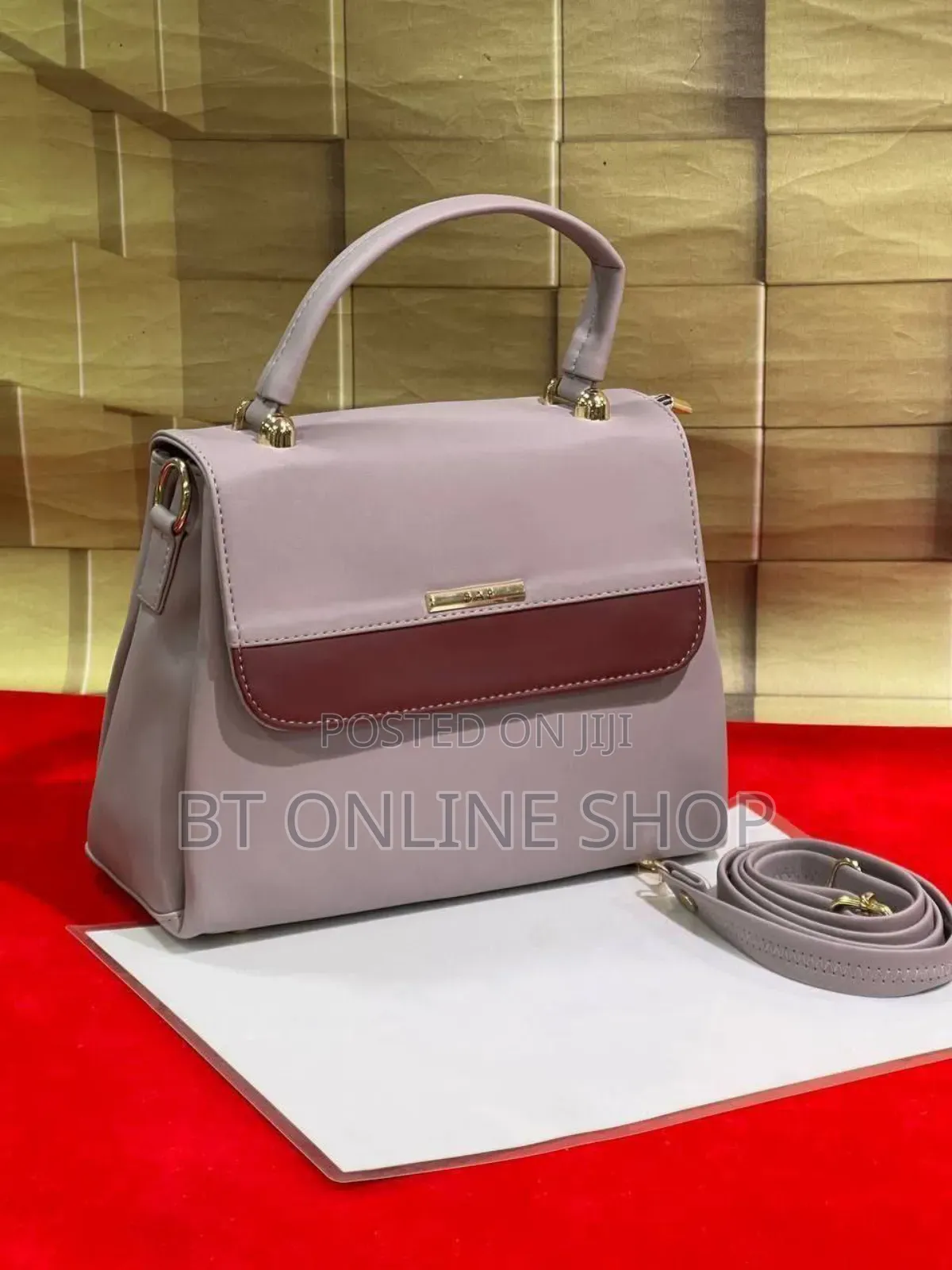 New Arrival – Imported Leather-Look Handbag + Sling Bag 