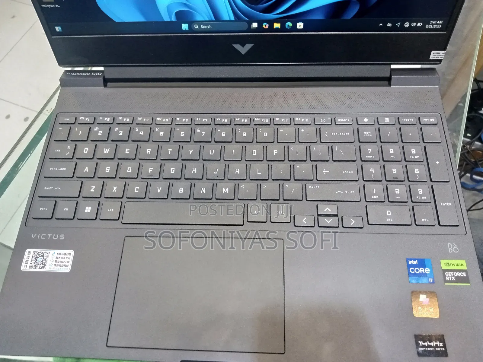 New Laptop HP Victus 16 16GB Nvidia SSD 512GB