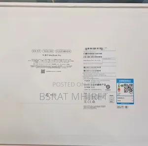 New Laptop Apple MacBook Pro 2024 M4 14-Inch 16GB Apple M4 SSD 512GB