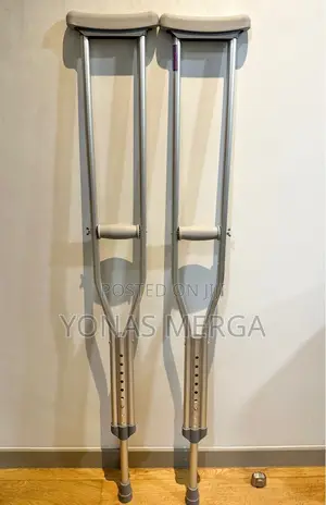 Photo - Underarm Crutchesن右walking Crutch Adult Physio-New-Pair(2pc)