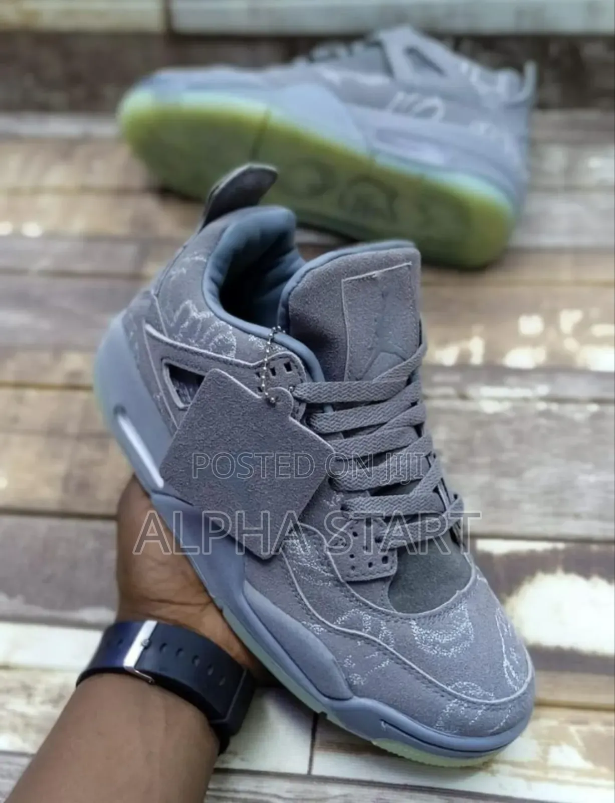 4air Jordan 4 Kaws High Master Quality Smooth Sneakers For