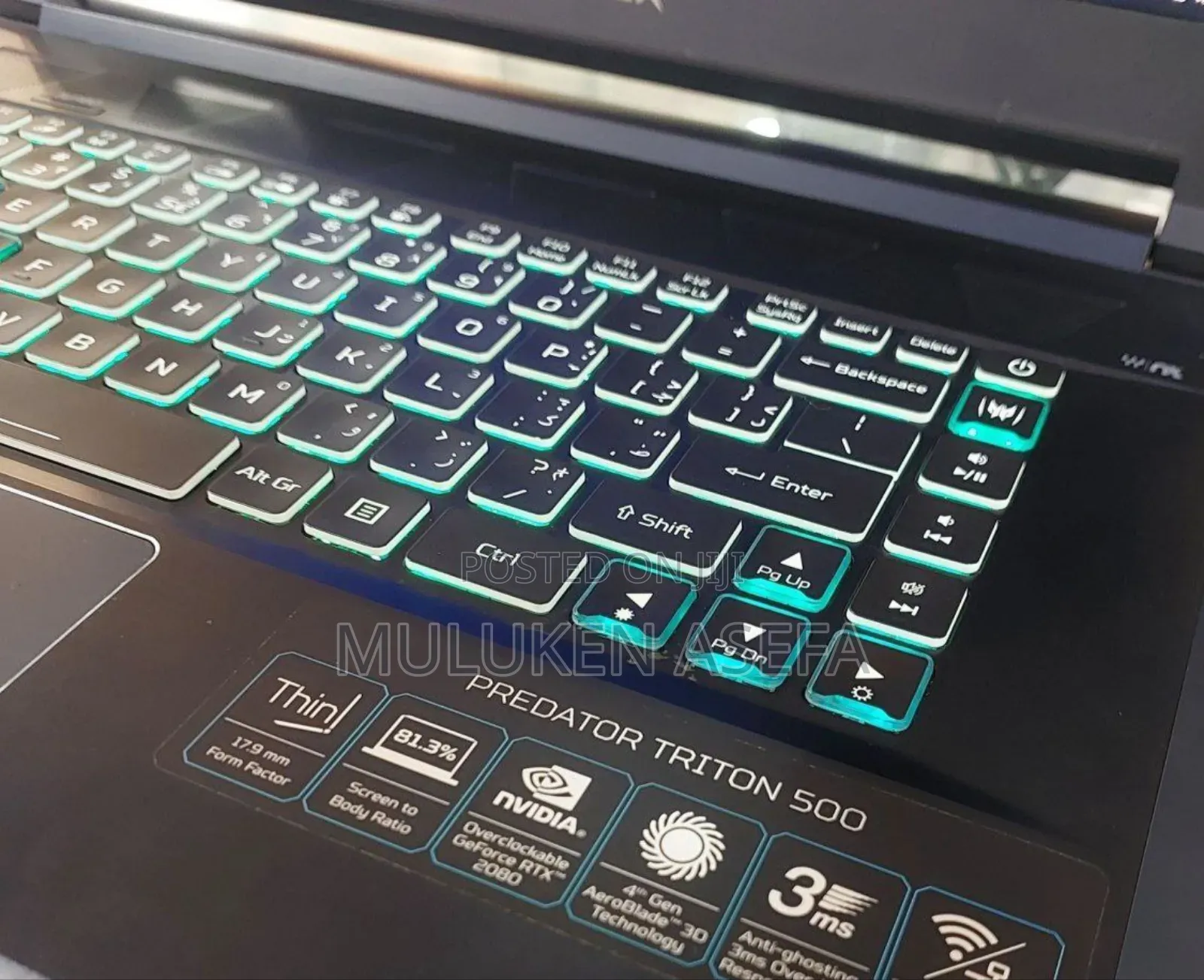 New Laptop Acer Predator 15 16GB Intel Core I7 SSD 1T