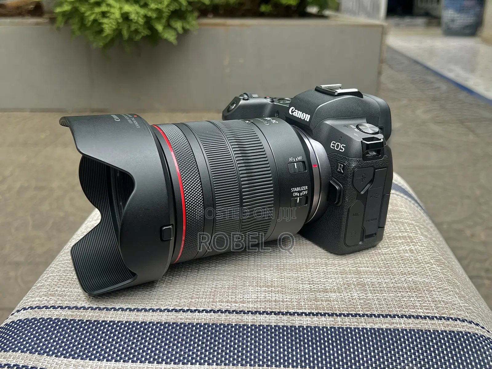 Canon Eos R With Red Ring Lens Rf Mount