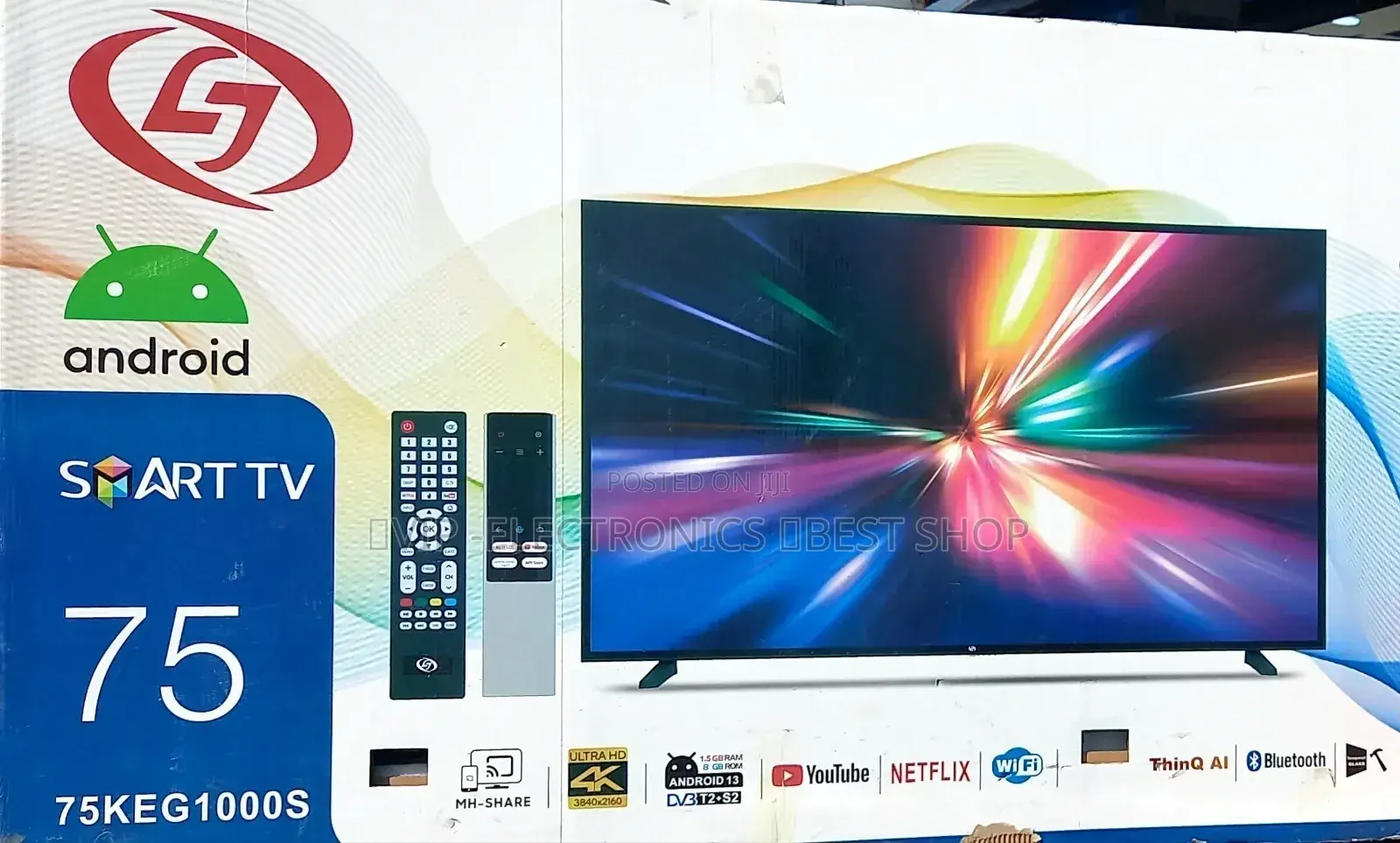Lj Tv 75 Inch Tv Smart Uhd Android New 2025 Putouts
