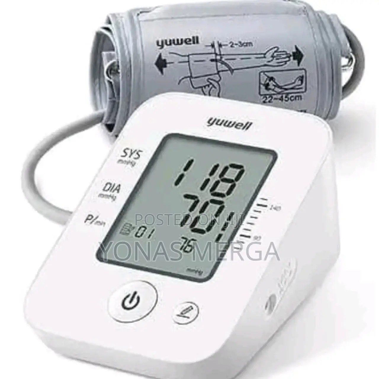 Blood Pressure Monitor哭ى Memory, Arm,Ye660d White,1 Unit