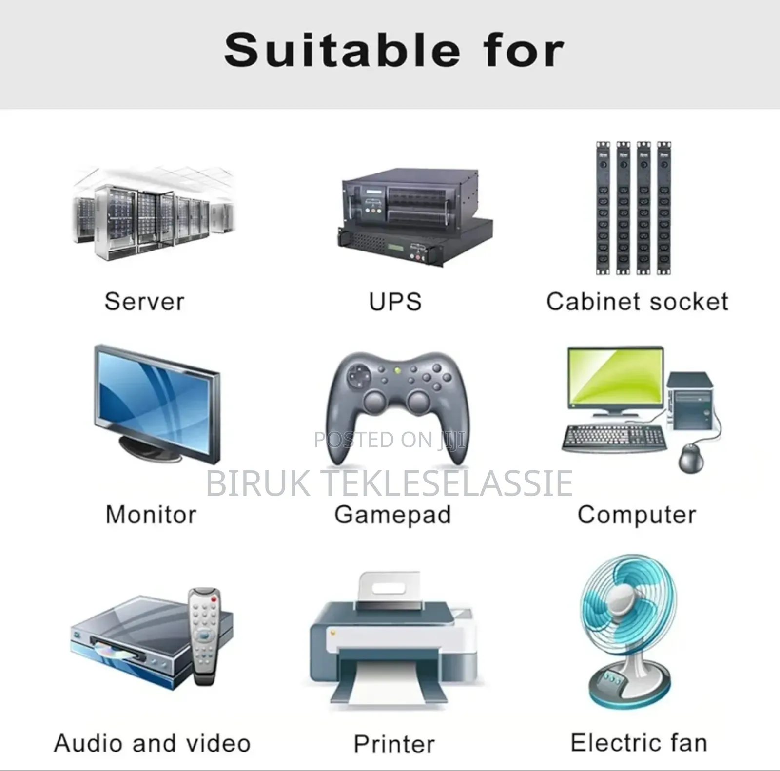 Power Cord Extension Cable