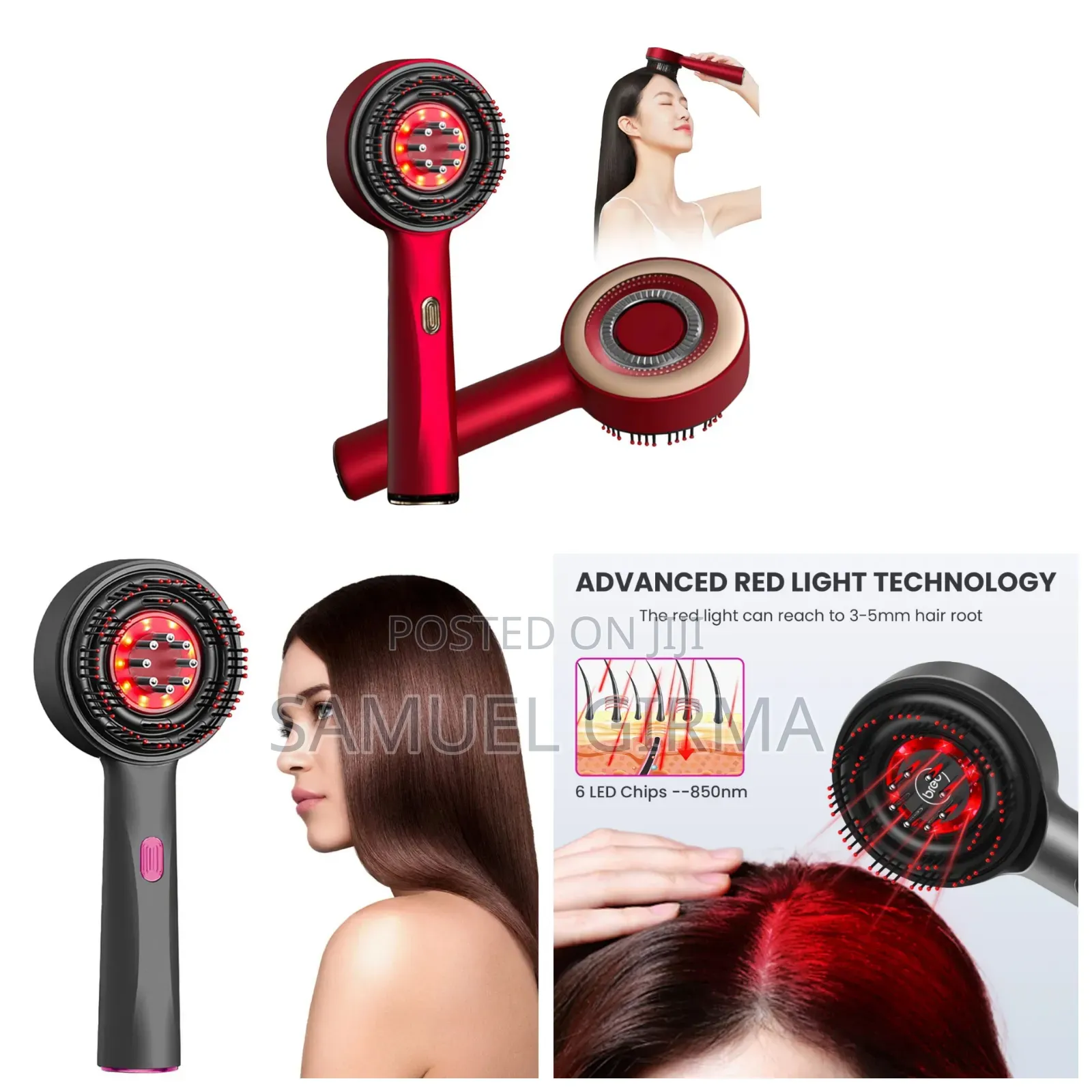 Red Light Electric Scalp Massager