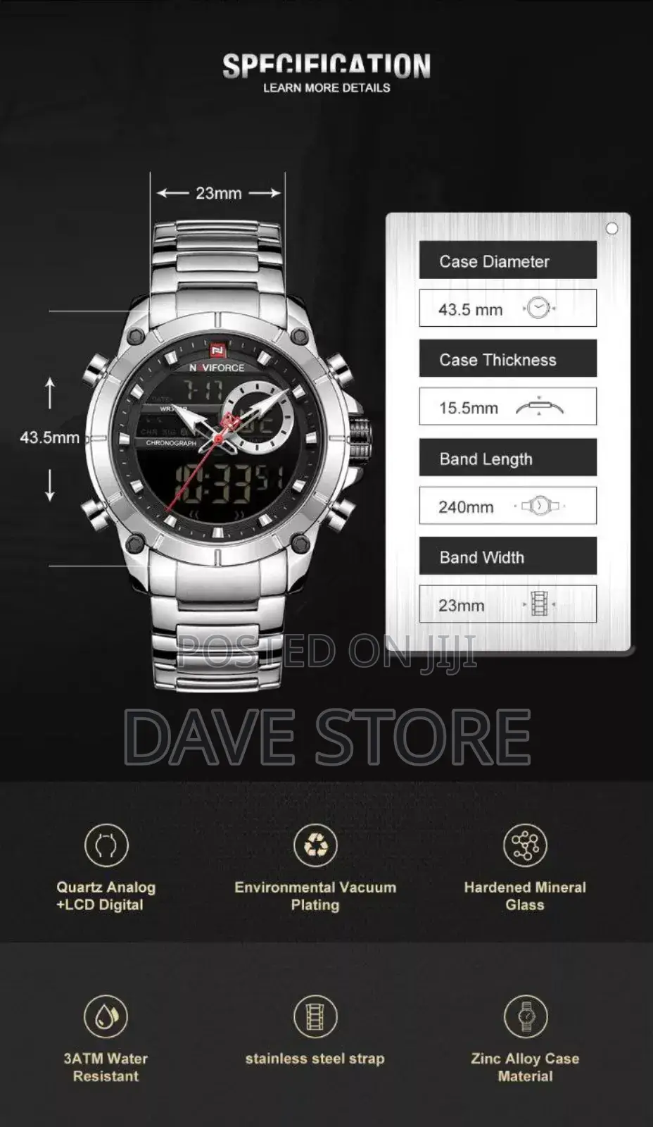 Neviforce Men's Fashion Watch