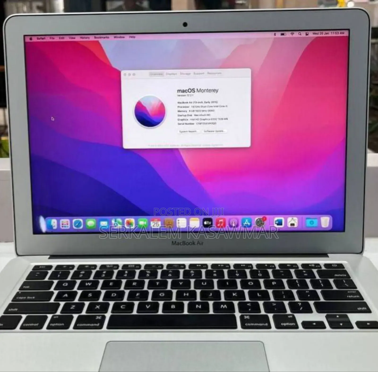 New Laptop Apple MacBook Air 2017 8GB Intel Core I7 SSD 256GB