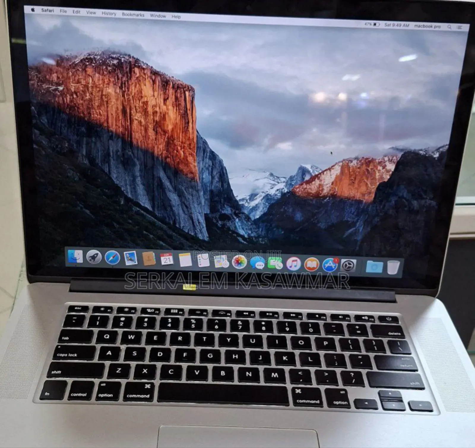New Laptop Apple MacBook Pro 2015 16GB Intel Core I7 SSD 256GB
