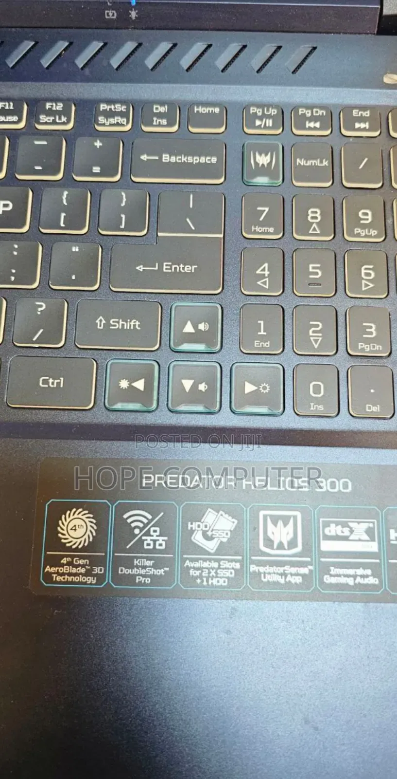 New Laptop Acer Predator Helios 300 16GB Intel Core I7 SSD 1T