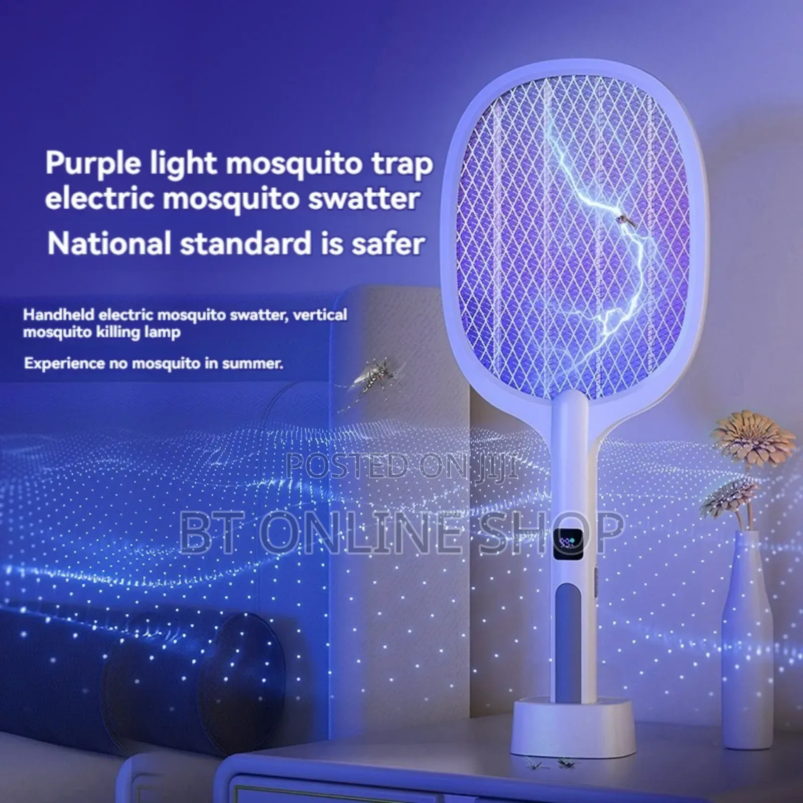 Rechargeable Mosquito Racket Is a 2in1