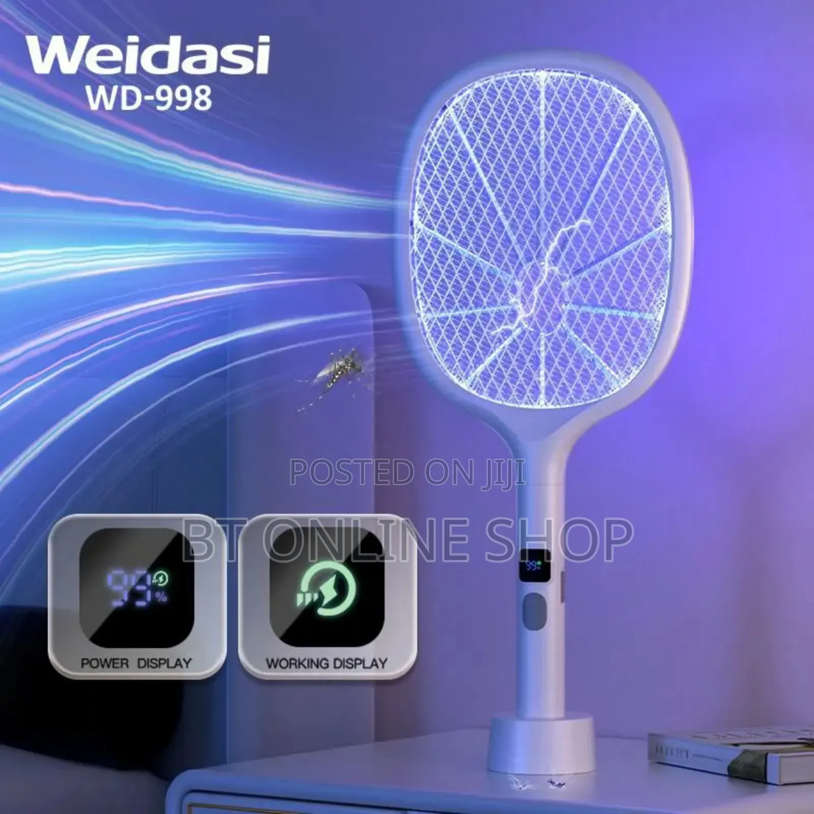 Rechargeable Mosquito Racket Is a 2in1