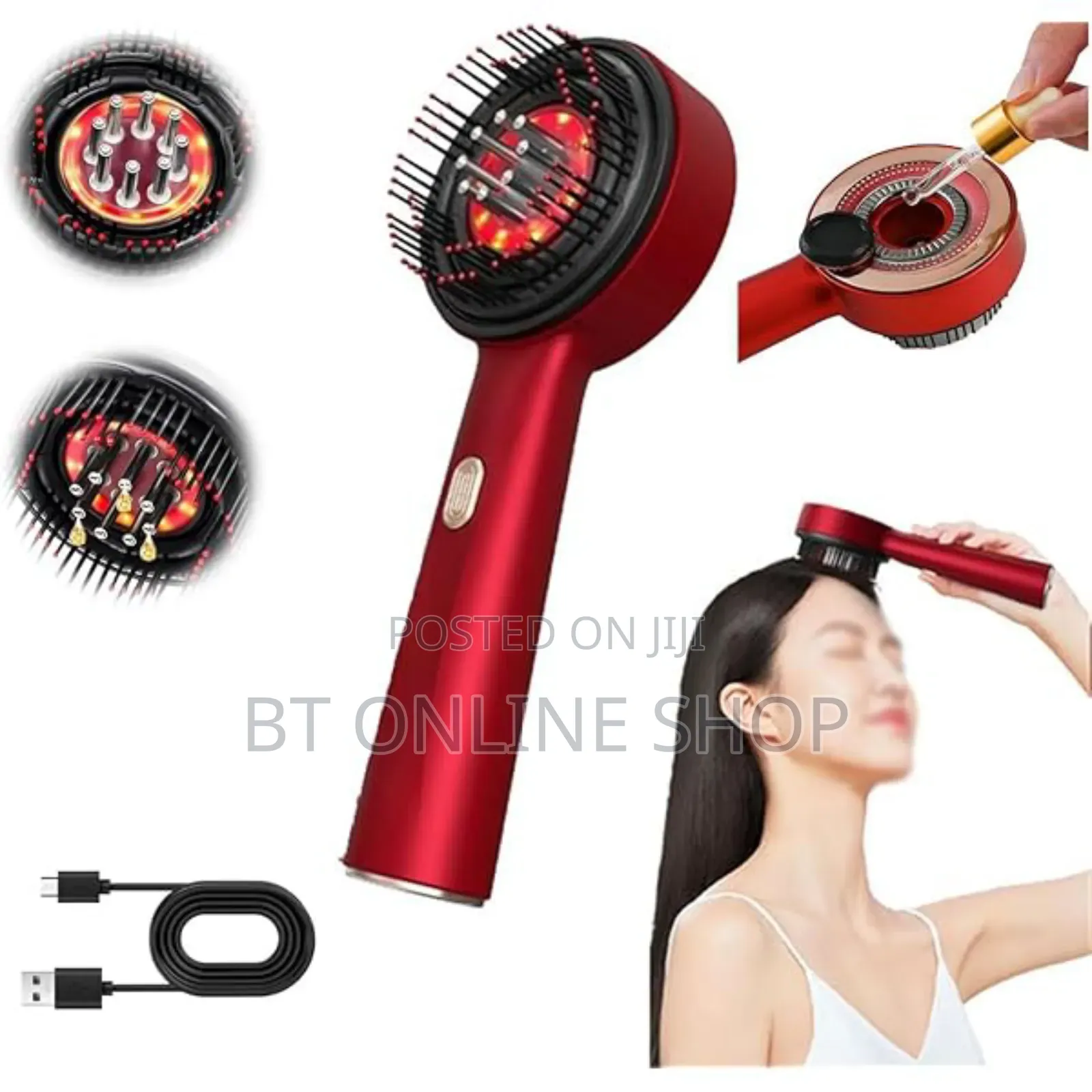 Red Light Electric Scalp Massager