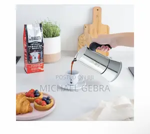 Stainless Steel Moka Pot 9 Cup